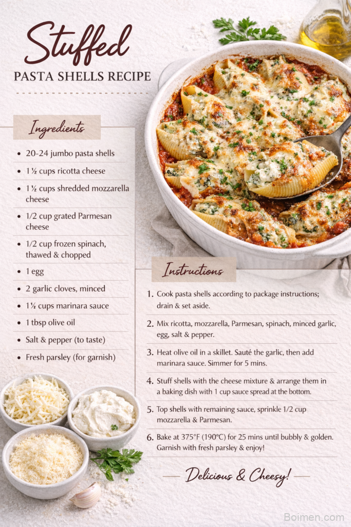 stuffed pasta shells recipe