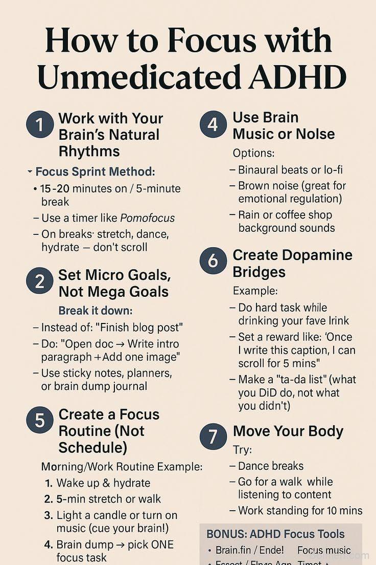 focus tools for adhd