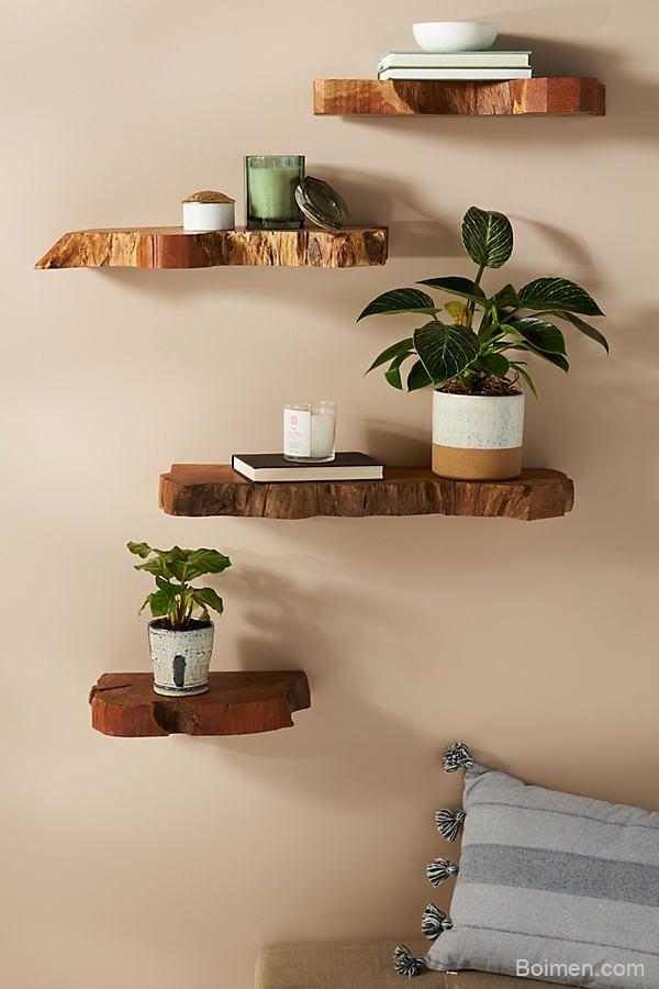 live-edge shelf
